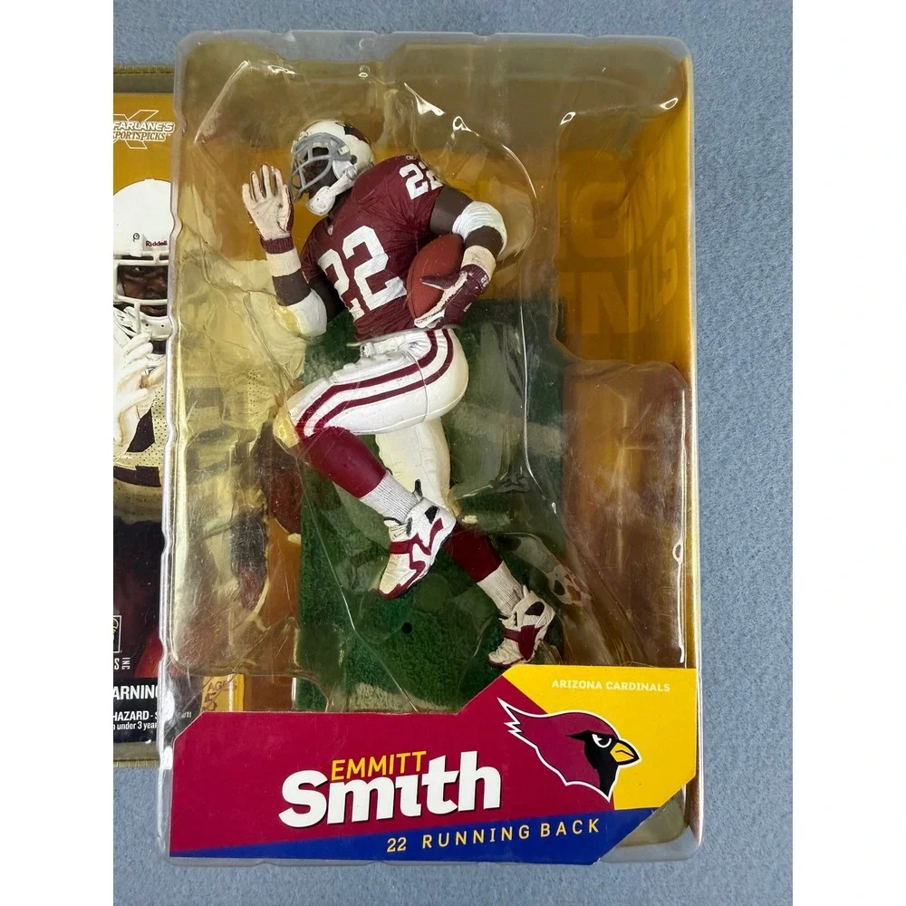 McFarlane NFL Series 6‎ Emmitt Smith Action Figure Arizona Cardinals Maroon New